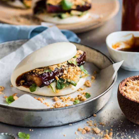 Sticky Pork Gua Bao - Recipe photo by The Hungry Cook