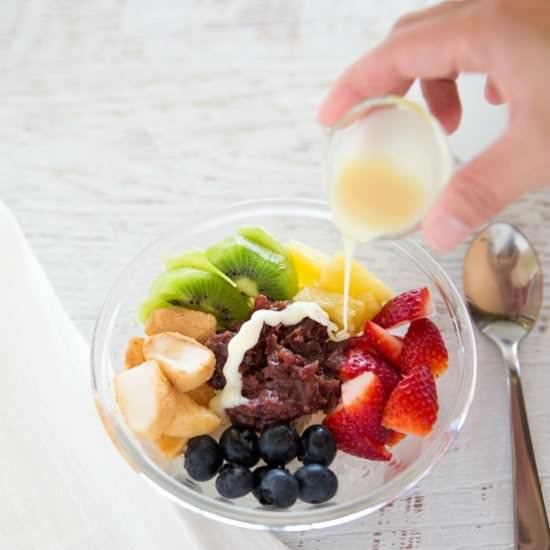 Korean Shaved Ice Dessert - Recipe photo by MyKoreanKitchen