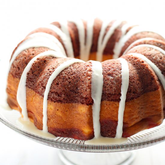 Red Velvet + Cream Cheese Cake - Recipe photo by 3ScoopsofSugar