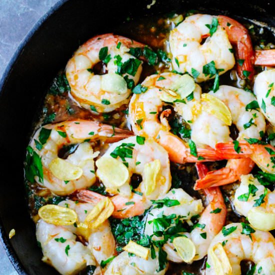 Spanish Style Garlic Shrimp - Recipe photo by Eating European