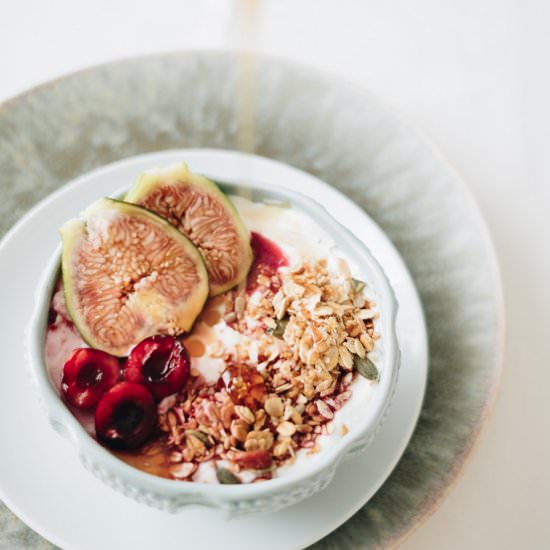 Ricotta, Figs, & Cherries - Recipe photo by suvellecuisine