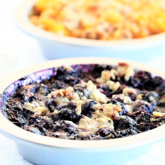 Blueberry Pecan Crumble - Recipe photo by greenschemetv