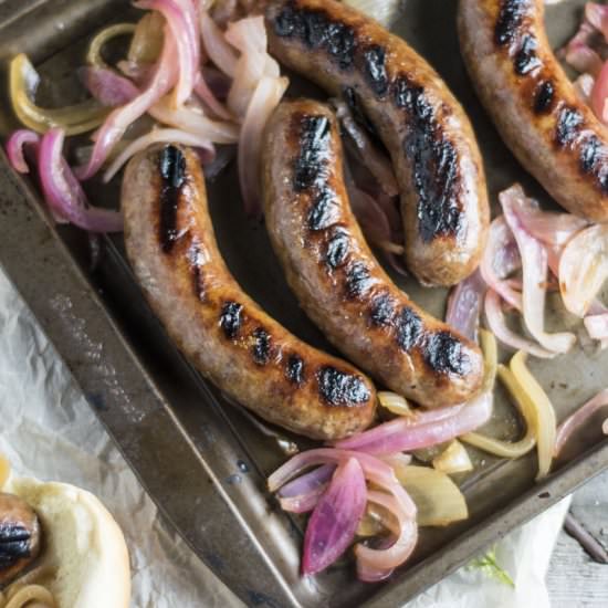 Beer Brats - Recipe photo by thehungrywaitress