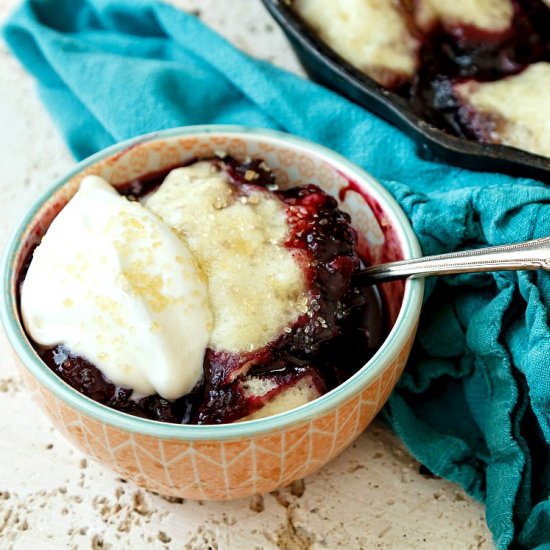 Cherry Blueberry Slump - Recipe photo by onlinepastrychef