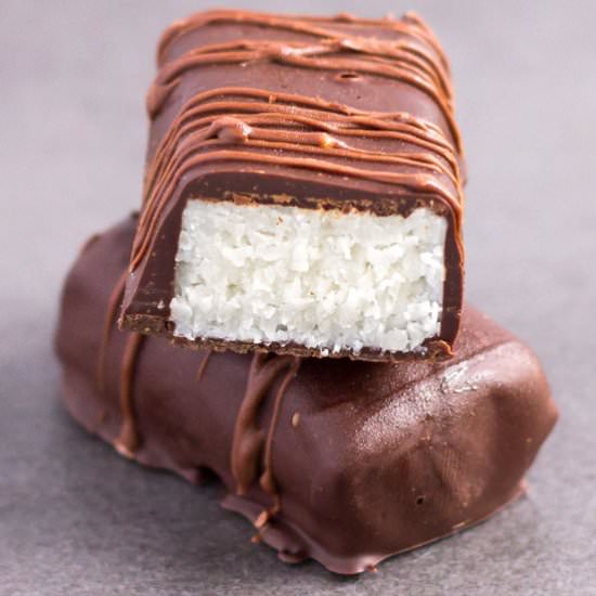 Healthy Bounty Bars - Recipe photo by onecleverchef