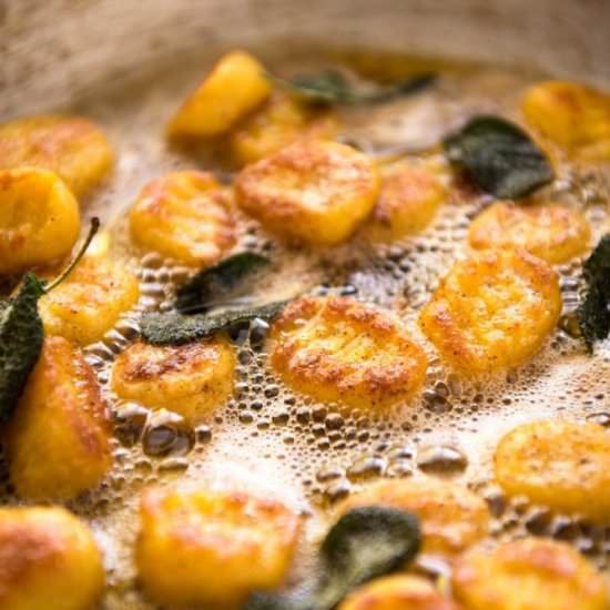 Easy Pumpkin Gnocchi with Sage - Recipe photo by RecipeTin Eats