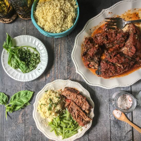 Slow Cooker Marinara Pot Roast - Recipe photo by MyLifeCookbook