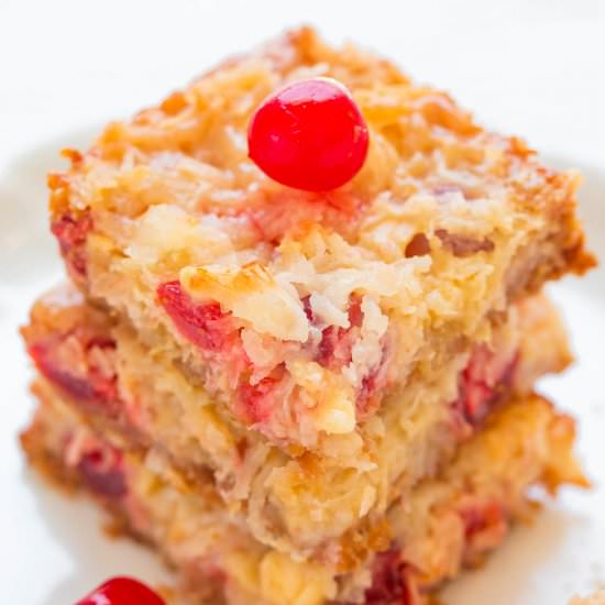 Pina Colada Seven Layer Bars - Recipe photo by Averie