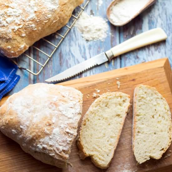 NO-KNEAD, RUSTIC, ITALIAN-STYLE BRE - Recipe photo by sugarlovespices