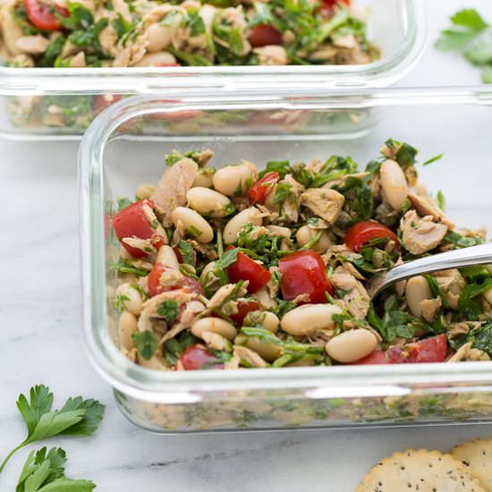 5-minute Italian Tuna Salad - Recipe photo by meaningfuleats