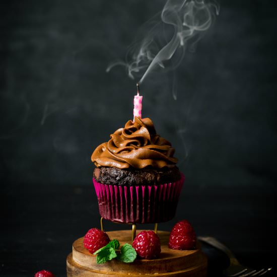 Double Chocolate Cupcakes for Two - Recipe photo by loveisinmytummy
