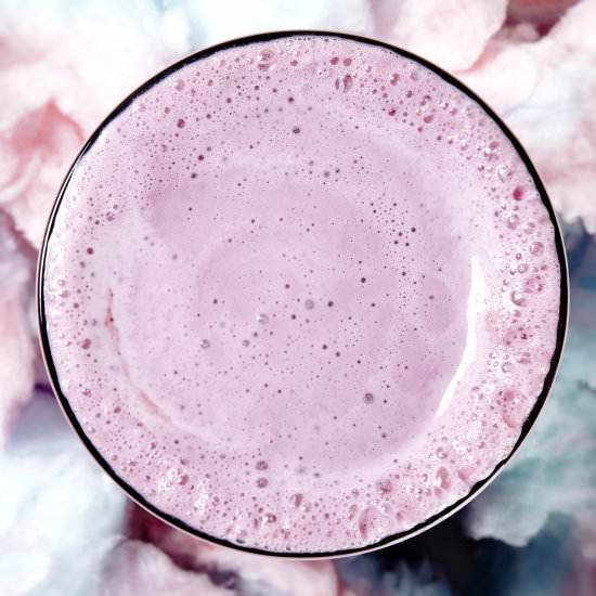 COTTON CANDY MILKSHAKE RECIPE - Recipe photo by BiteMeMore