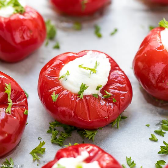 Stuffed Cherry Peppers - Recipe photo by lslfunblog
