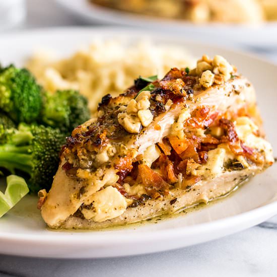 Bacon and Feta Stuffed Chicken - Recipe photo by BakingMischief