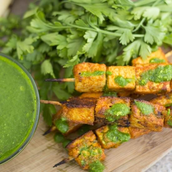 Tandoori Tofu Skewers - Recipe photo by healingtomato