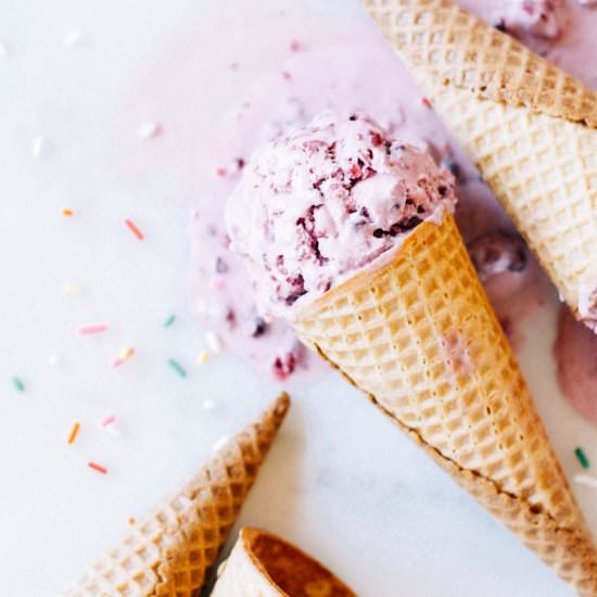 Fresh Blackberry Sprinkle Ice Cream - Recipe photo by quinns place