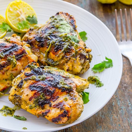 Cilantro Lime Grilled Chicken - Recipe photo by Priyanka DK