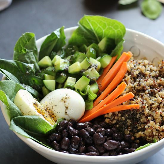 Protein Power Salad Jar - Recipe photo by Garden in the kitchen