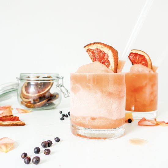Gin and Grapefruit Grown-up Slushes - Recipe photo by allthatshecraves