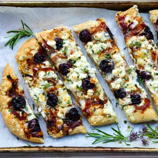 Balsamic Cherry & Feta Pizza - Recipe photo by the food blog
