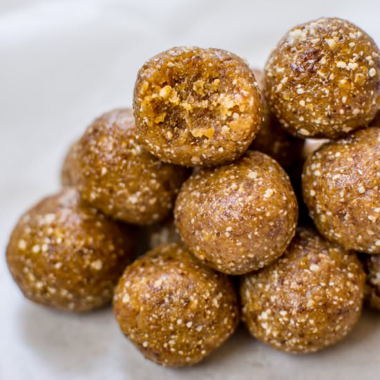 Apricot Bliss Balls - Recipe photo by saltandlavender