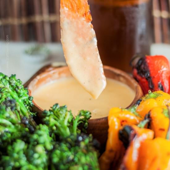 Melted Gouda and Red Ale Dip - Recipe photo by Craft Beering