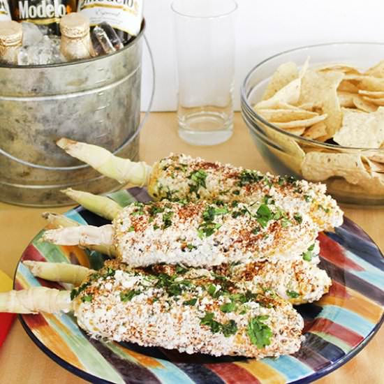 Elotes (Mexican Street Corn) - Recipe photo by SouthernMomLoves
