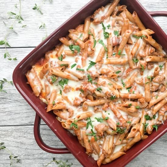 Baked Ziti with Ground Turkey - Recipe photo by cookingwithbliss