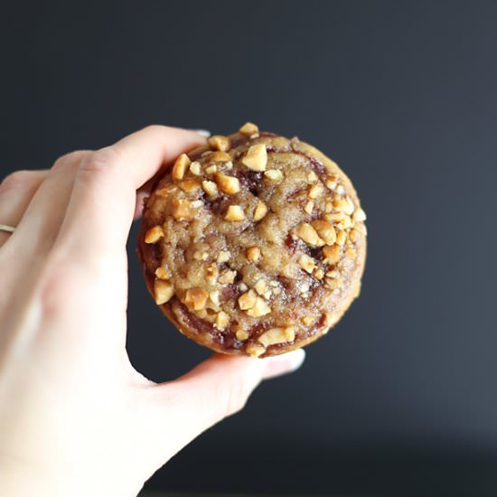 Peanut Butter and Jelly Muffins - Recipe photo by TwoRaspberries