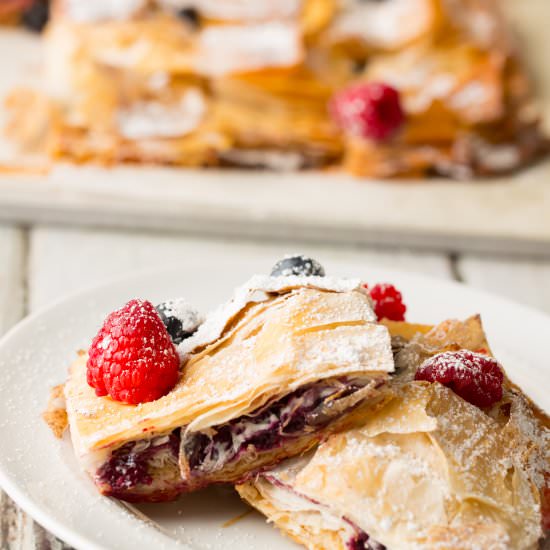 Very Berry Phyllo Bars - Recipe photo by DeliciouslyPlated