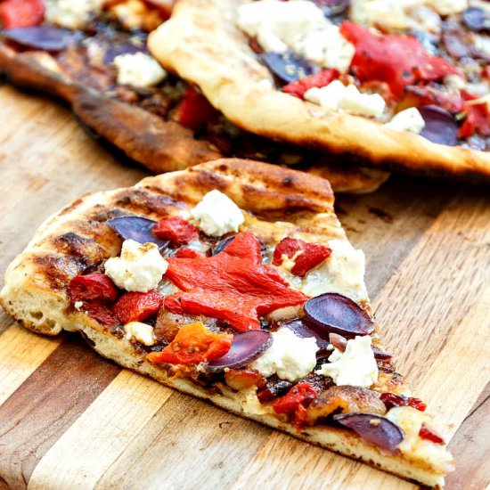 Grilled Patriotic Pizza - Recipe photo by onlinepastrychef