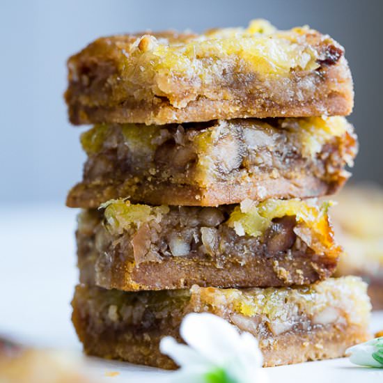 Tropical Paleo Magic Cookie Bars - Recipe photo by foodfaithfitness