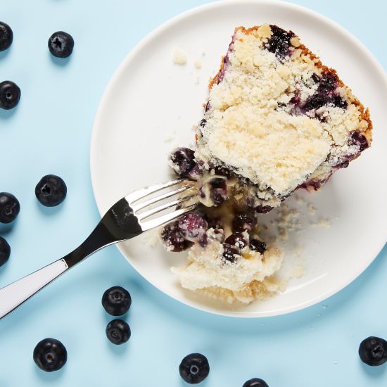 Blueberry Pie with Streeusel - Recipe photo by BiteMeMore