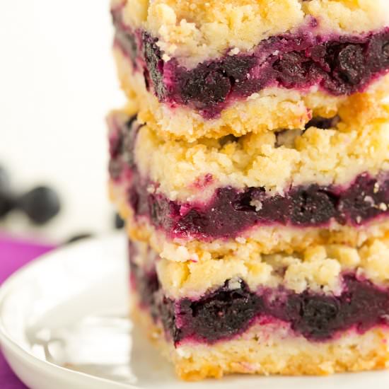Blueberry Crumb Bars - Recipe photo by browneyedbaker