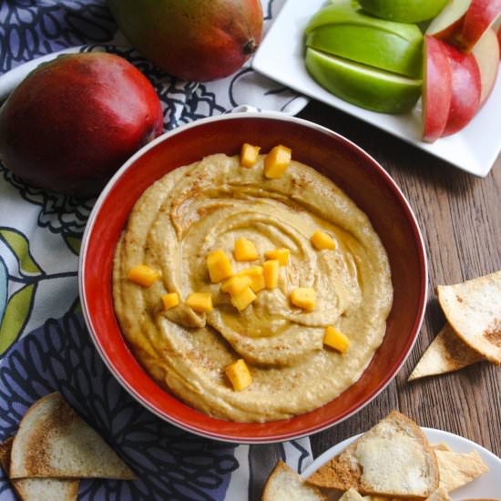 Honey-Mango Dessert Hummus - Recipe photo by Grabaplate
