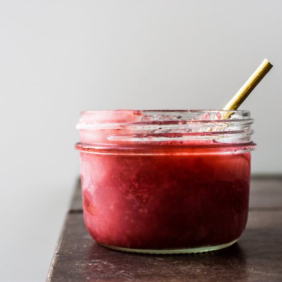 Rosé Strawberry Jar Slush - Recipe photo by apleasantlittlekitchen