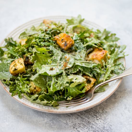 Baby Kale Salad - Recipe photo by saltandlavender