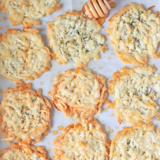 Hot Honey Rosemary Pecorino Crisps - Recipe photo by Craft Beering