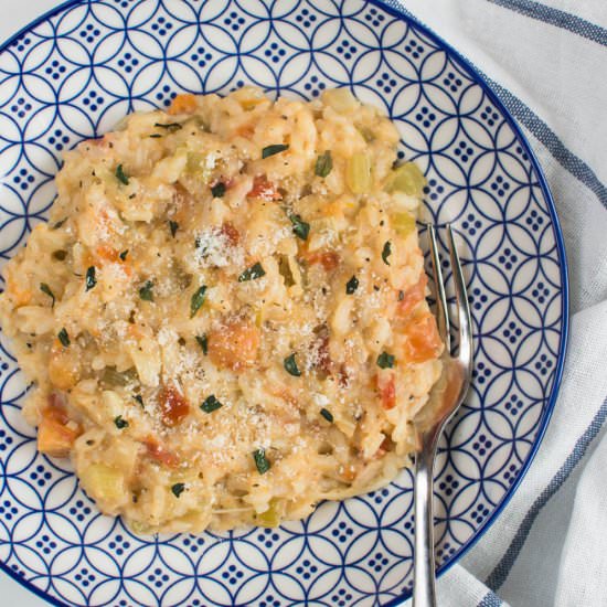 Creamy Tomato & Mozzarella Risotto - Recipe photo by 1001voyagesgourmands