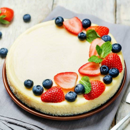 Sour Cream Cheesecake - Recipe photo by culturedpalate