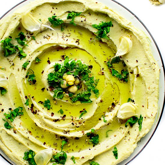 Roasted Garlic Hummus - Recipe photo by Chefjar