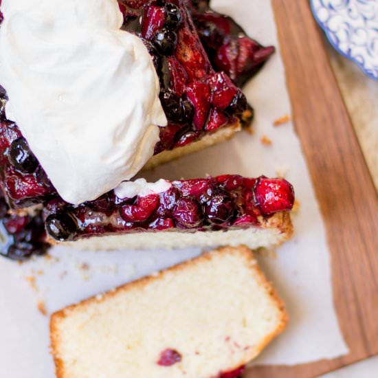 Vanilla Pound Cake with Berries - Recipe photo by ohsheswooned