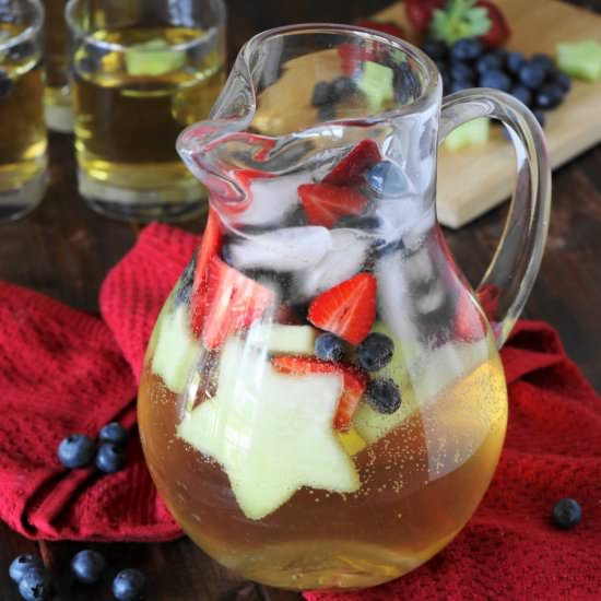 Red, White, & Blue Virgin Sangria - Recipe photo by thekitchenismyplayground