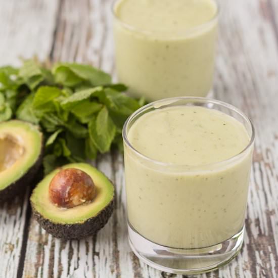 Apple Mint Avocado Smoothie - Recipe photo by neilshealthymeals