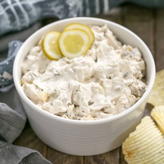 Easy Dill Pickle Dip - Recipe photo by thatskinnychickcanbake
