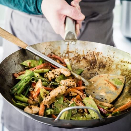 Peanut Chicken Stir-fry - Recipe photo by EatGood4Life
