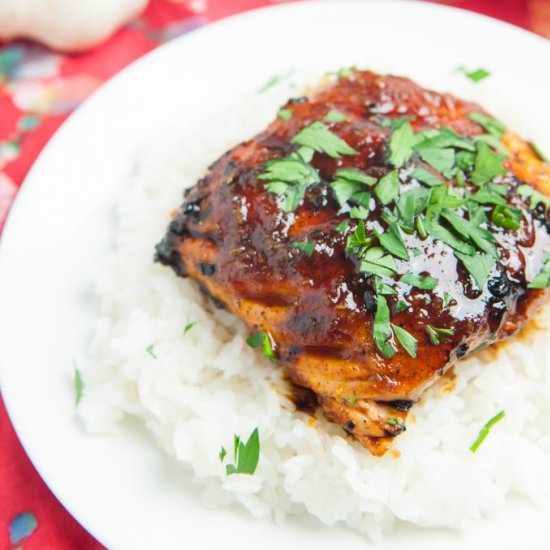 Honey Garlic Salmon - Recipe photo by tabithatalksfood