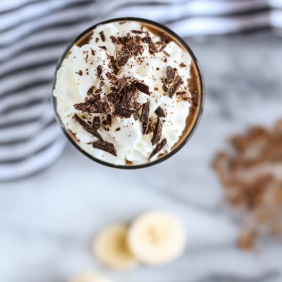 Coffee Chocolate Almond Smoothie - Recipe photo by pumpkinandpeanutbutter