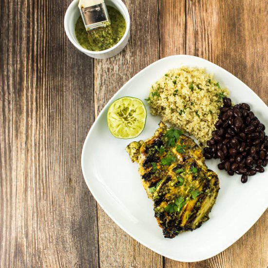 Grilled Cilantro Lime Chicken - Recipe photo by Bites of Flavor