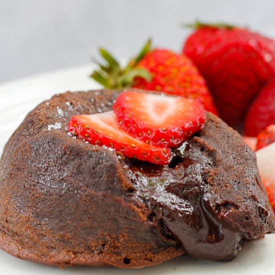 Easy Chocolate Lava Cake - Recipe photo by champagne-tastes